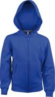 KIDS FULL ZIP Kapucnis felső SWEATSHIRT Light Royal Blue